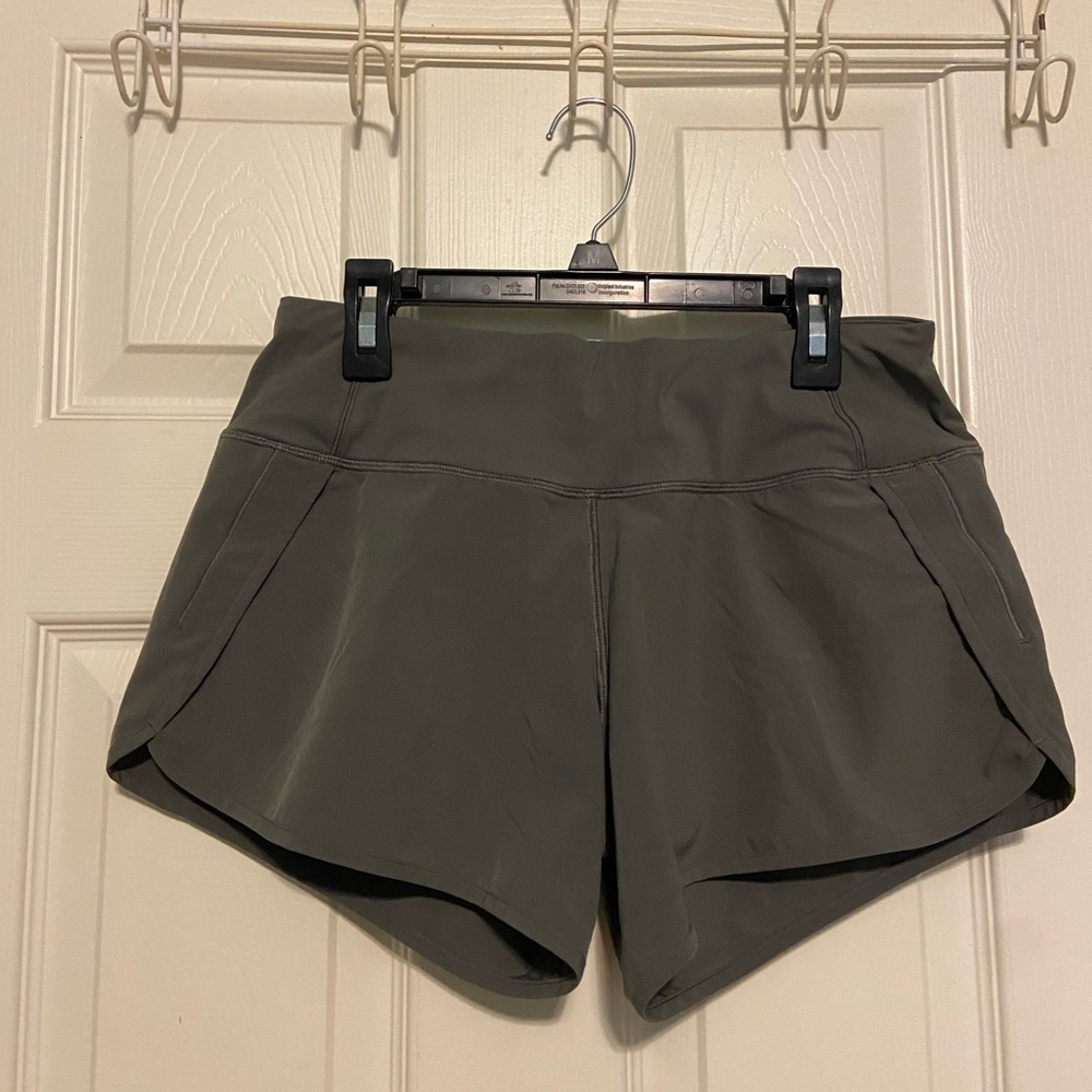 Olive Green CRZ yoga Shorts